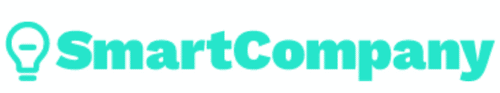 Logo showing a light bulb icon followed by the words "SmartCompany" in teal text.